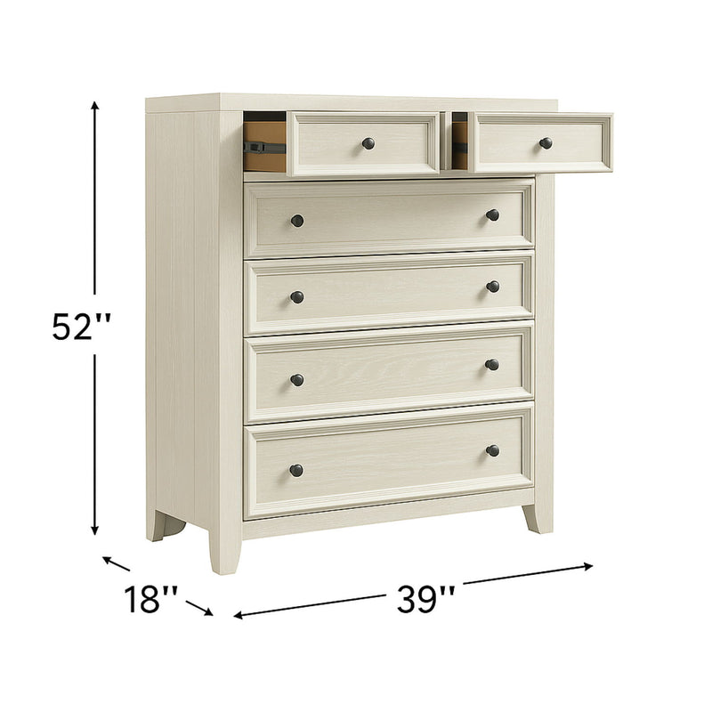 6 Drawer Chest With Knobs And Smooth Slides - R&R Furniture Gallery (Fountain Valley, CA)