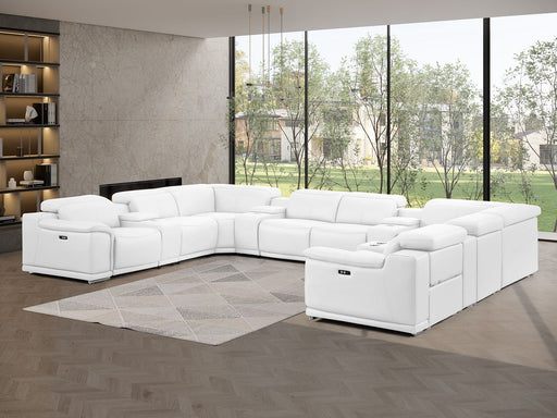 2679 - 12-Piece U-Shaped Power Reclining Sectional In Genuine Leather (4 Recliners) - R&R Furniture Gallery (Fountain Valley, CA)