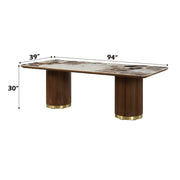 Willene - Dining Table With Ceramic Top - R&R Furniture Gallery (Fountain Valley, CA)
