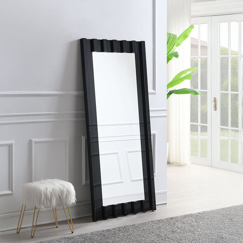 Dara - Floor Mirror - Black - R&R Furniture Gallery (Fountain Valley, CA)