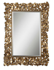 Antique gold wall mirror with ornate frame by Uttermost, featuring a classic design and elegant detailing.