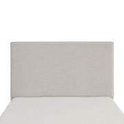 House & Home Furniture Lucas tall upholstered headboard bed with plush fabric and modern design, shown in a stylish bedroom setting.