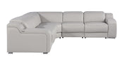 1116 - Power Reclining Italian Leather Sectional - R&R Furniture Gallery (Fountain Valley, CA)