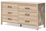 Battelle - Six Drawer Dresser - Tan - R&R Furniture Gallery (Fountain Valley, CA)
