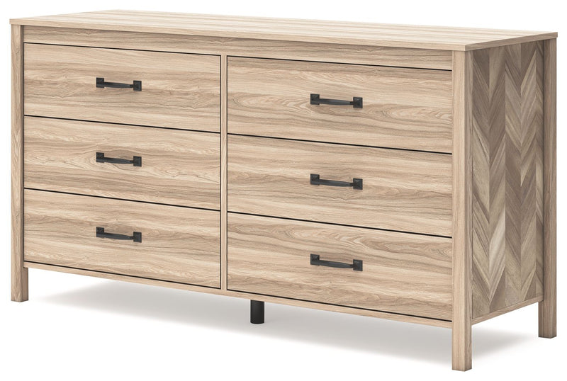 Battelle - Six Drawer Dresser - Tan - R&R Furniture Gallery (Fountain Valley, CA)