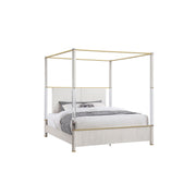 Malco - 4 Post Bed With Upholstered Headboard - R&R Furniture Gallery (Fountain Valley, CA)