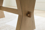 Galliden - Rectangular Dining Room Table - Light Brown - R&R Furniture Gallery (Fountain Valley, CA)