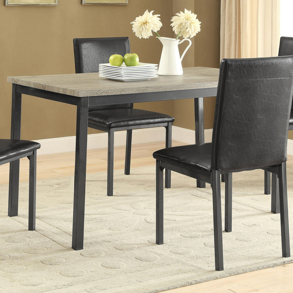 Garza Rectangular 48-inch Engineered Wood Dining Table Grey