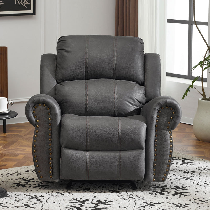 Wide Standard Manual Glider Recliner - R&R Furniture Gallery (Fountain Valley, CA)