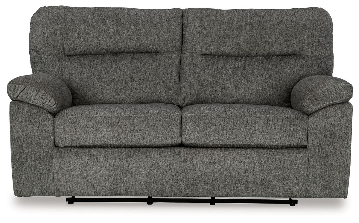 Bindura - Glider Loveseat - Mineral - R&R Furniture Gallery (Fountain Valley, CA)