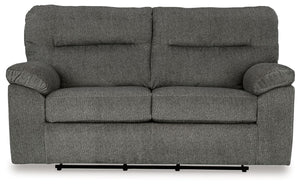 Bindura - Glider Loveseat - Mineral - R&R Furniture Gallery (Fountain Valley, CA)