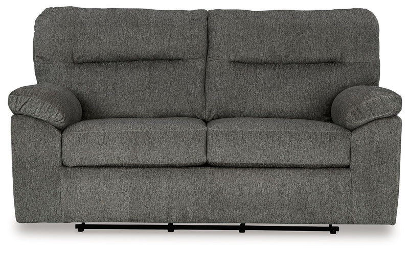 Bindura - Glider Loveseat - Mineral - R&R Furniture Gallery (Fountain Valley, CA)