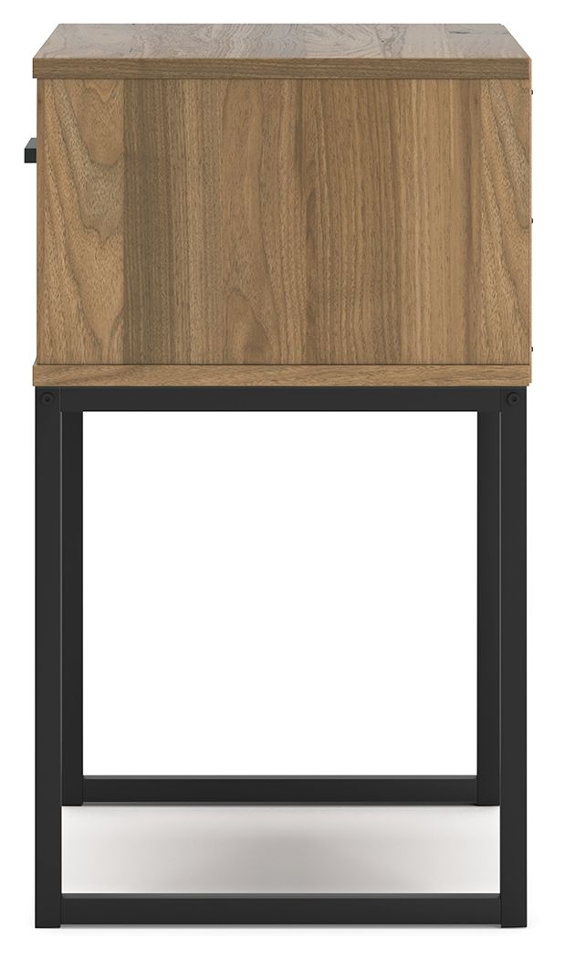 Deanlow - One Drawer Night Stand - Honey - R&R Furniture Gallery (Fountain Valley, CA)