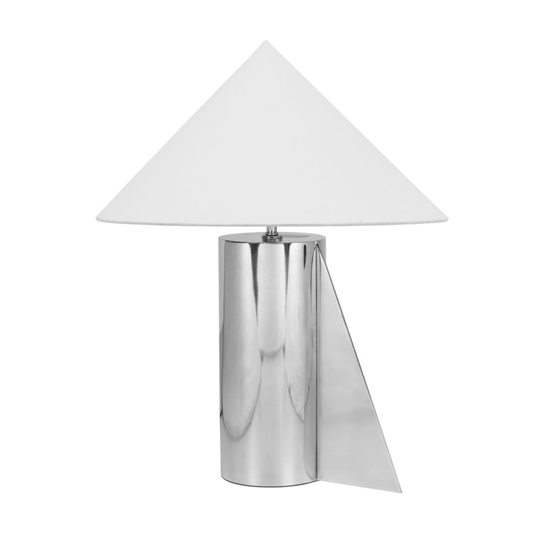Geo - Angled Table Lamp - Chrome - R&R Furniture Gallery (Fountain Valley, CA)