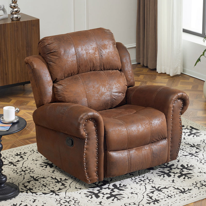 Wide Standard Manual Glider Recliner - R&R Furniture Gallery (Fountain Valley, CA)