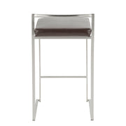 Lumi Source Fuji stackable counter stool with elegant contemporary design, featuring a sleek frame and comfortable seat.