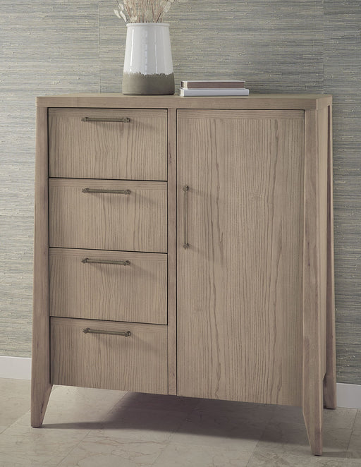 Sumire Four Drawer One Door Ash Wood Chest in Ginger - R&R Furniture Gallery (Fountain Valley, CA)