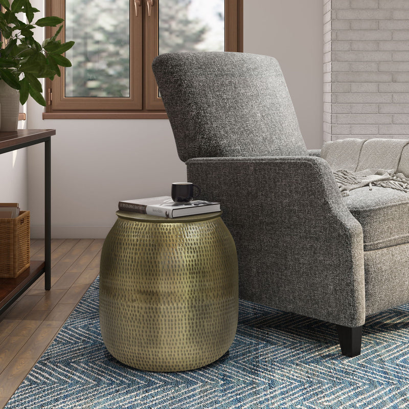 Griffen - Handcrafted Metal Storage Accent Table - R&R Furniture Gallery (Fountain Valley, CA)