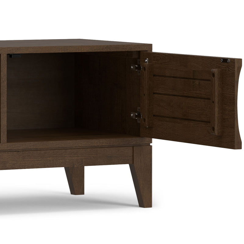 Harper - Low TV Media Stand - Walnut Brown - R&R Furniture Gallery (Fountain Valley, CA)