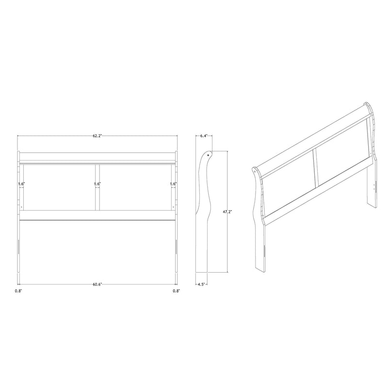 Charlston - Modern Sleigh Design Bed With LED - R&R Furniture Gallery (Fountain Valley, CA)