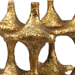 Gilded - Connection Modern Sculptures (Set of 2) - Brass / Gold