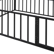 Metal Floor Bed Frame With Fence And Door - R&R Furniture Gallery (Fountain Valley, CA)