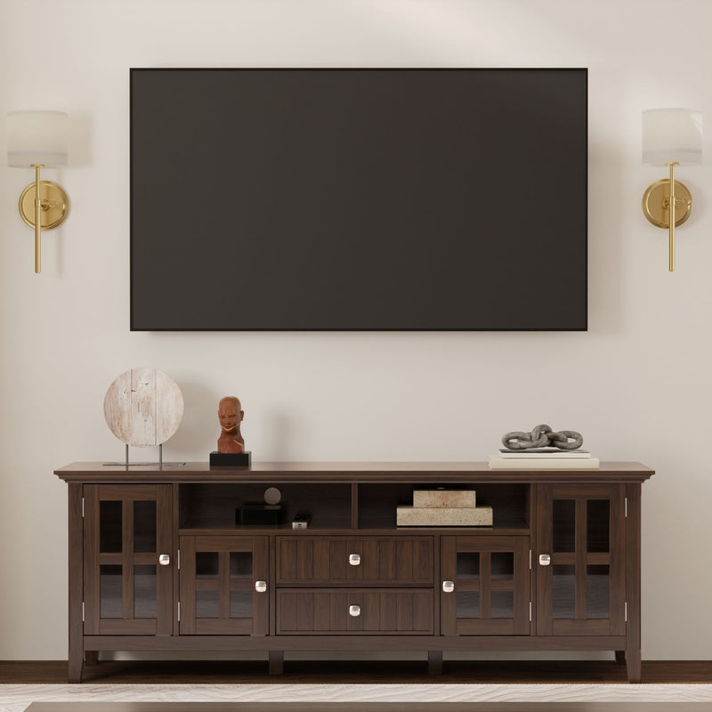 Acadian - Wide TV Media Stand - Brown - R&R Furniture Gallery (Fountain Valley, CA)
