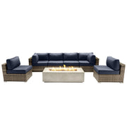 Outdoor Elegance Conversation Set With Fire Pit - R&R Furniture Gallery (Fountain Valley, CA)