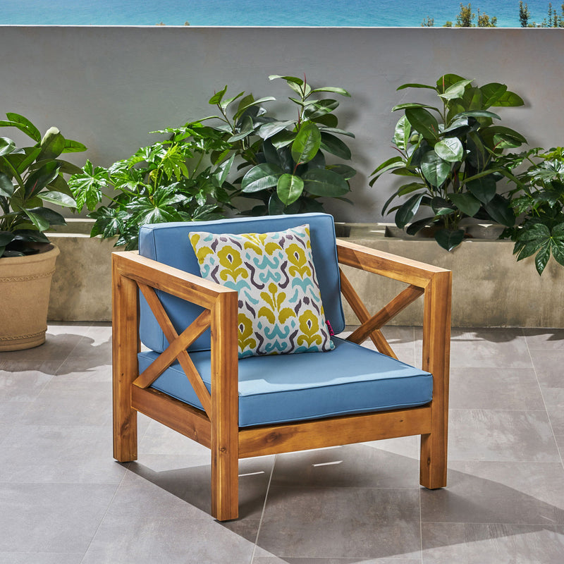 Brava - Mid - Century Modern Club Chair With Water Resistant Cushions - R&R Furniture Gallery (Fountain Valley, CA)