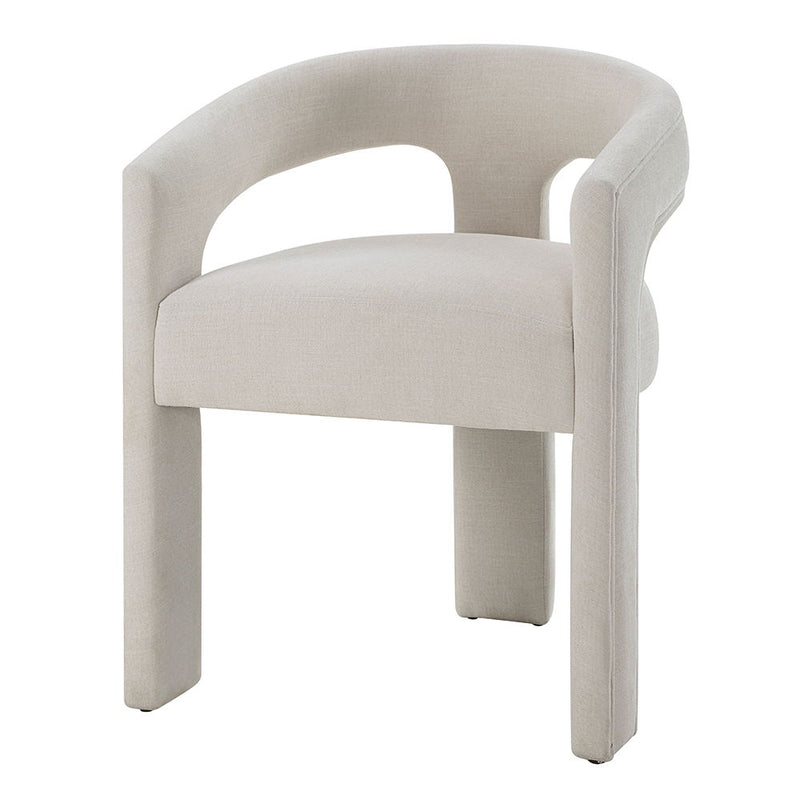Gamarya - Side Chair (Set of 2) - White Chenille - R&R Furniture Gallery (Fountain Valley, CA)