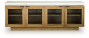 Adanworth - Accent Cabinet - Light Brown / Gray - R&R Furniture Gallery (Fountain Valley, CA)