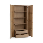 Classic Home Corin Tall Cabinet featuring sleek accent cabinet design with doors and storage compartments.
