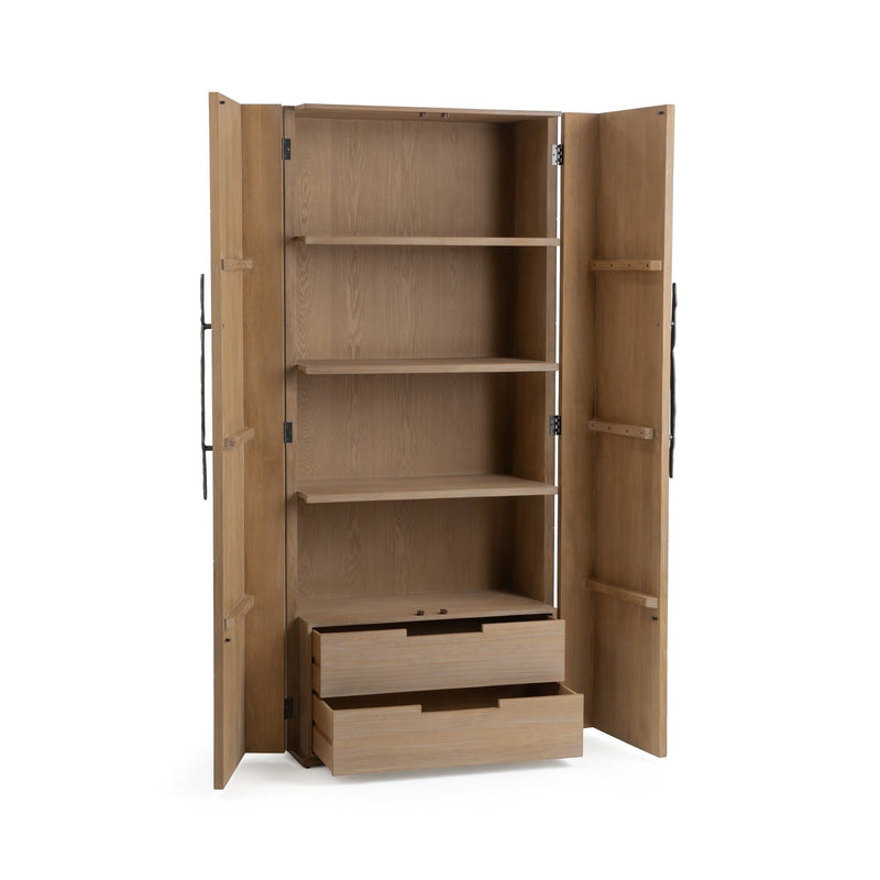 Classic Home Corin Tall Cabinet featuring sleek accent cabinet design with doors and storage compartments.