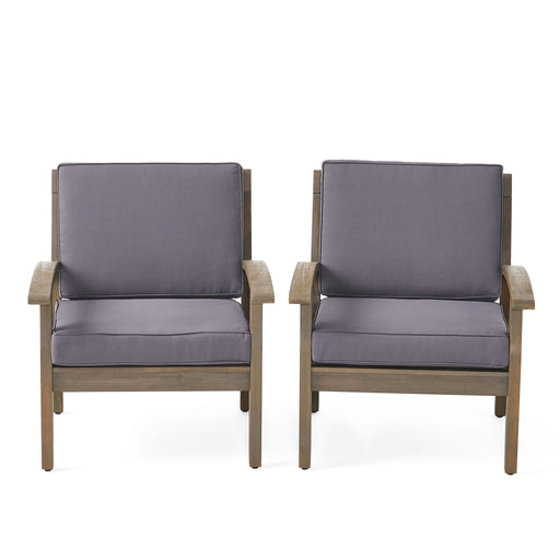 Peyton Club Chair Outdoor Seating Acacia Wood 32.25 X 28.00 X 31.25" - R&R Furniture Gallery (Fountain Valley, CA)