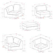 Jasmine - Handcrafted Sofa And Ottoman - R&R Furniture Gallery (Fountain Valley, CA)