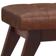 Draper - Upholstered Mid Century Tufted Ottoman Bench - R&R Furniture Gallery (Fountain Valley, CA)
