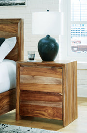 Dressonni - Two Drawer Night Stand - Brown - R&R Furniture Gallery (Fountain Valley, CA)