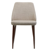 Modern Dining Chair With Iron Legs And Wood Finish - R&R Furniture Gallery (Fountain Valley, CA)