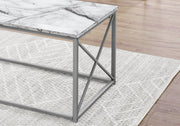 Table Set, Coffee, End, Side, Accent, Living Room, Marble Look Laminate, Contemporary & Modern (Set of 3) - R&R Furniture Gallery (Fountain Valley, CA)