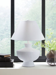 Harelwood - Poly Table Lamp - White - R&R Furniture Gallery (Fountain Valley, CA)