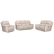 Parker Living Easton Zero Gravity Power Reclining 3-piece sofa set with plush cushions and modern design in a living room setting.