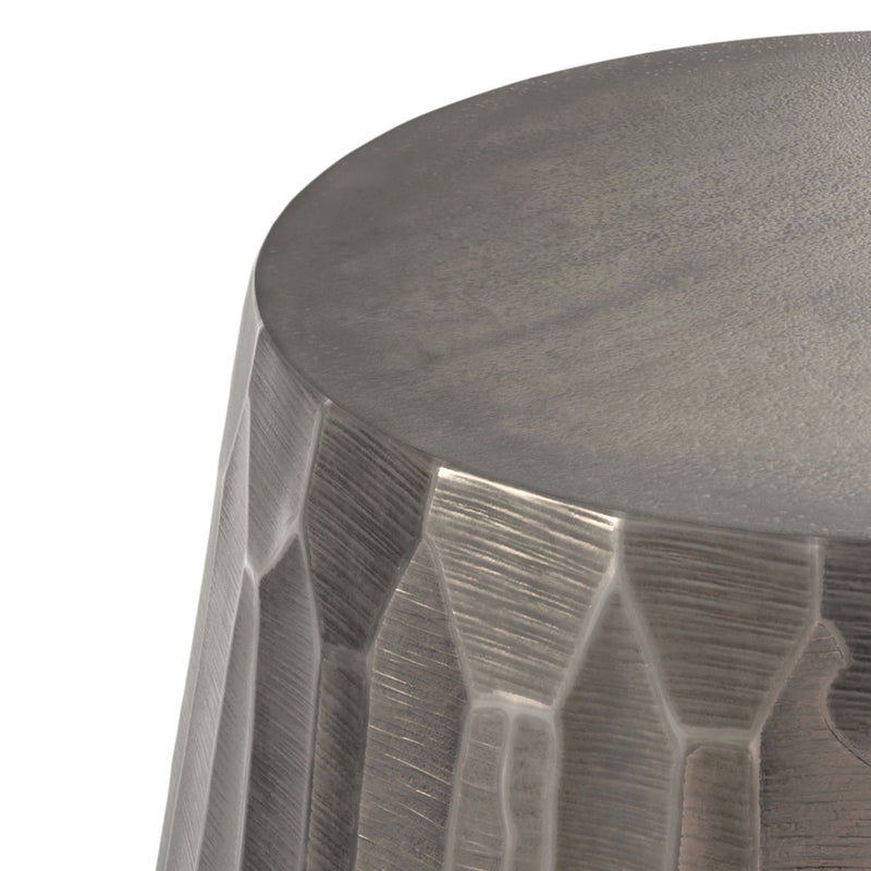 Nellie - Cast Aluminum Side Table - Black - R&R Furniture Gallery (Fountain Valley, CA)