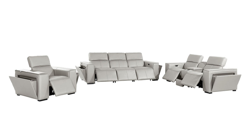 1224 - 7-Piece Modular Power Reclining Sofa, Loveseat & Chair Set In With 6 Power Recliners & Power Headrests