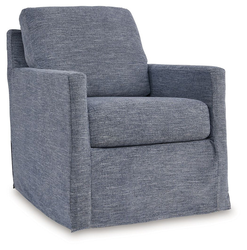 Nenana Next-Gen Nuvella - Swivel Glider Accent Chair - R&R Furniture Gallery (Fountain Valley, CA)