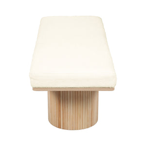 Sagano - Bench - Natural / White - R&R Furniture Gallery (Fountain Valley, CA)