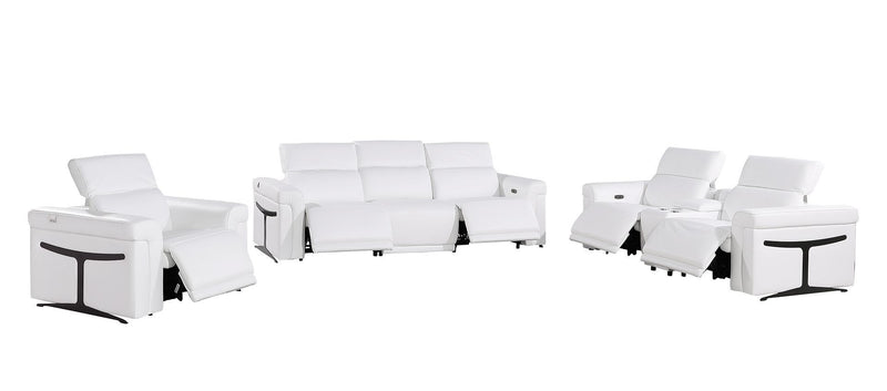 1126 - 7-Piece Modular Power Reclining Sofa, Loveseat & Chair Set In With 5 Power Recliners & Power Headrests