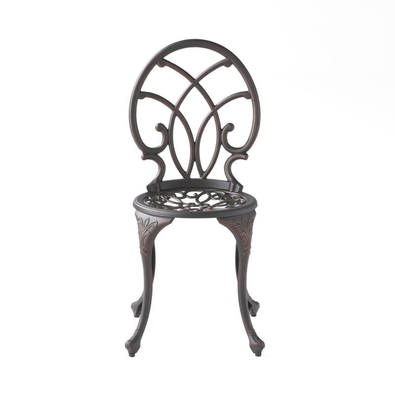 Charleston 3 Pieces Cast Bistro Set - Copper - R&R Furniture Gallery (Fountain Valley, CA)