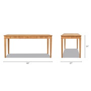 Dumont - Modern Farmhouse 1 Drawer Fluted Home Office Writing Desk - Natural Blonde - R&R Furniture Gallery (Fountain Valley, CA)
