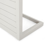 Aluminum Outdoor C - Shaped Side Table For Patio - R&R Furniture Gallery (Fountain Valley, CA)
