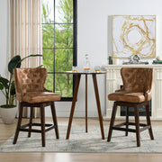 Holmes - Tufted High Back 360 Swivel Counter Height Barstool - R&R Furniture Gallery (Fountain Valley, CA)